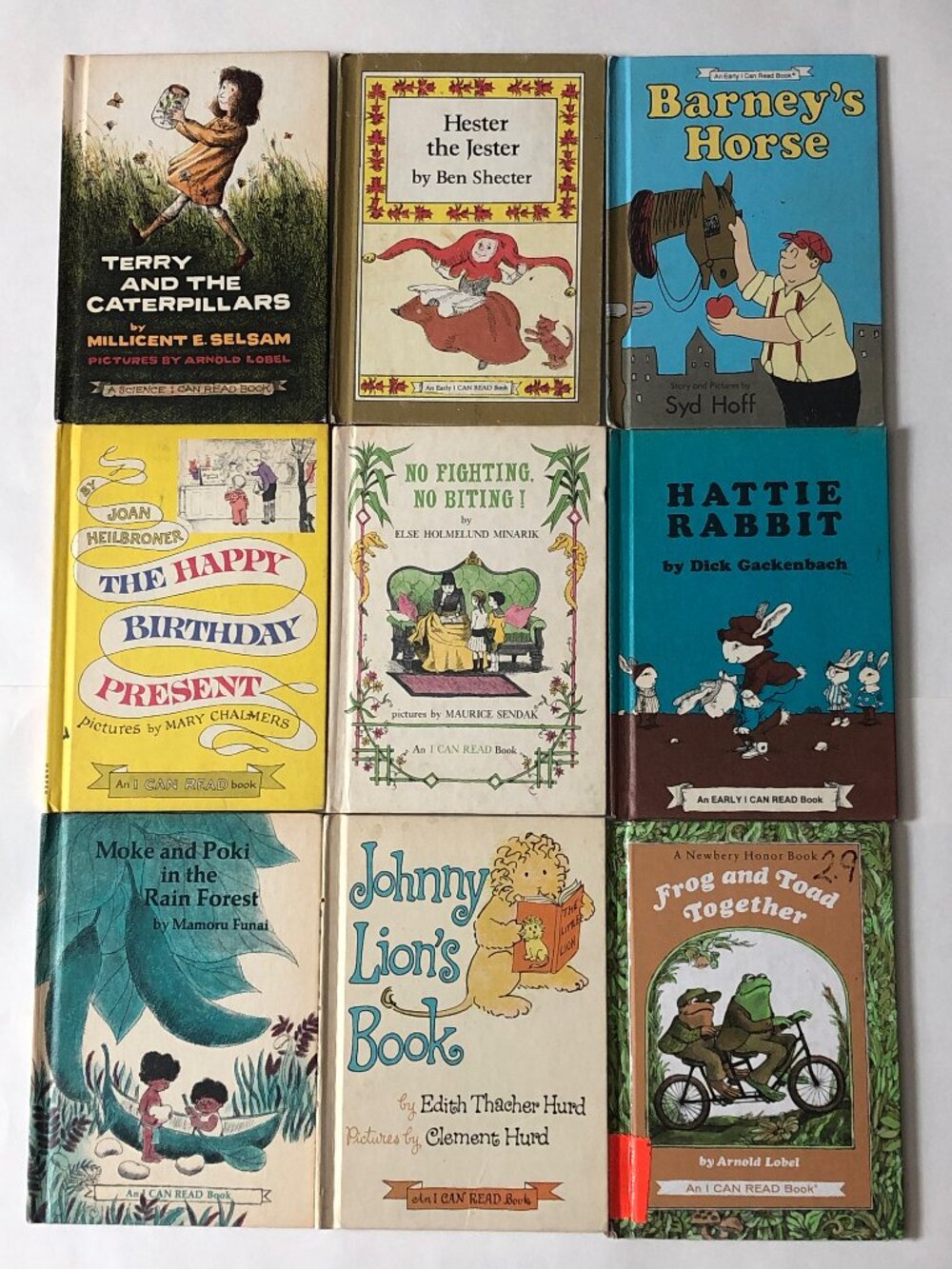 Vintage Lot Of 9 “I Can Read Book” Hardcover Books 1960s Harper And Row